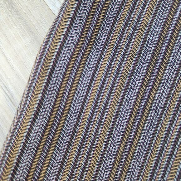 🔹️Vintage Anne Klein II Brown Pinstripe Button Front Sleeveless Vest Size 6 - Picture 10 of 11